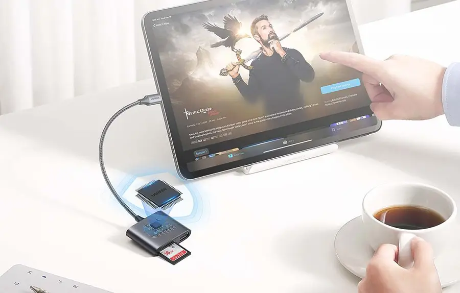 Czytnik kart SD, TF + USB Ugreen CM387 USB-C